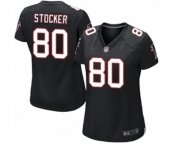 Women's Atlanta Falcons #80 Luke Stocker Game Black Alternate Football Jersey