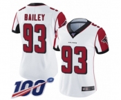 Women's Atlanta Falcons #93 Allen Bailey White Vapor Untouchable Limited Player 100th Season Football Jersey