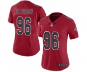 Women's Atlanta Falcons #96 Tyeler Davison Limited Red Rush Vapor Untouchable Football Jersey