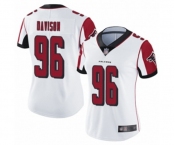 Women's Atlanta Falcons #96 Tyeler Davison White Vapor Untouchable Limited Player Football Jersey