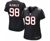 Women's Atlanta Falcons #98 Takkarist McKinley Game Black Alternate Football Jersey