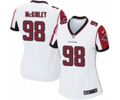 Women's Atlanta Falcons #98 Takkarist McKinley Game White Football Jersey