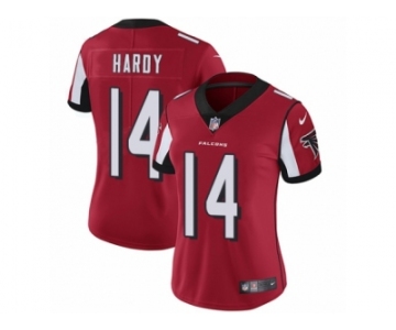 Women's Nike Atlanta Falcons #14 Justin Hardy Vapor Untouchable Limited Red Team Color NFL Jersey
