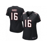 Women's Nike Atlanta Falcons #16 Justin Hardy Limited Black Alternate NFL Jersey