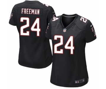 Women's Nike Atlanta Falcons #24 Devonta Freeman Black Alternate NFL Jersey