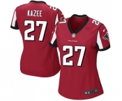Women's Nike Atlanta Falcons #27 Damontae Kazee Game Red Team Color NFL Jersey