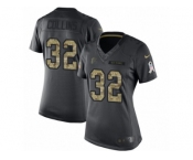 Women's Nike Atlanta Falcons #32 Jalen Collins Limited Black 2016 Salute to Service NFL Jersey