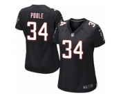 Women's Nike Atlanta Falcons #34 Brian Poole Limited Black Alternate NFL Jersey