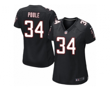 Women's Nike Atlanta Falcons #34 Brian Poole Limited Black Alternate NFL Jersey