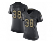 Women's Nike Atlanta Falcons #38 Dashon Goldson Limited Black 2016 Salute to Service NFL Jersey