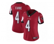 Women's Nike Atlanta Falcons #4 Brett Favre Limited Red Team Color NFL Jersey