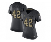 Women's Nike Atlanta Falcons #42 Patrick DiMarco Limited Black 2016 Salute to Service NFL Jersey