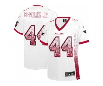 Women's Nike Atlanta Falcons #44 Vic Beasley Jr White Stitched NFL Elite Drift Fashion Jersey