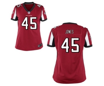 Women's Nike Atlanta Falcons #45 Deion Jones Red Team Color NFL Jersey