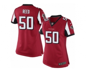 Women's Nike Atlanta Falcons #50 Brooks Reed Limited Red Team Color NFL Jersey