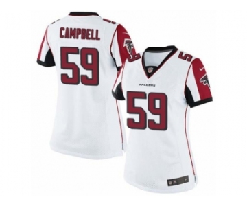 Women's Nike Atlanta Falcons #59 De'Vondre Campbell Limited White NFL Jersey