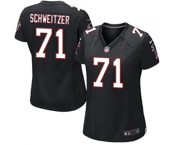 Women's Nike Atlanta Falcons #71 Wes Schweitzer Game Black Alternate NFL Jersey