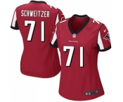 Women's Nike Atlanta Falcons #71 Wes Schweitzer Game Red Team Color NFL Jersey