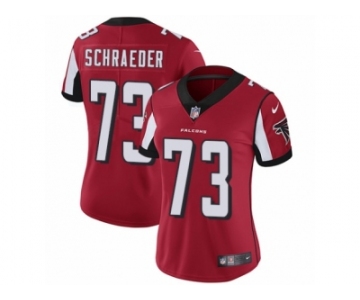 Women's Nike Atlanta Falcons #73 Ryan Schraeder Vapor Untouchable Limited Red Team Color NFL Jersey