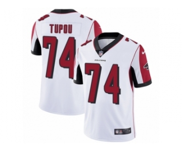 Women's Nike Atlanta Falcons #74 Tani Tupou White Vapor Untouchable Limited Player NFL Jersey