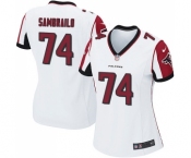 Women's Nike Atlanta Falcons #74 Ty Sambrailo Game White NFL Jersey