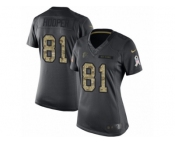 Women's Nike Atlanta Falcons #81 Austin Hooper Limited Black 2016 Salute to Service NFL Jersey