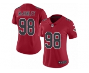 Women's Nike Atlanta Falcons #98 Takkarist McKinley Limited Red Rush NFL Jersey