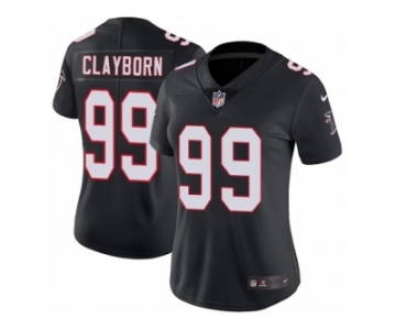 Women's Nike Atlanta Falcons #99 Adrian Clayborn Vapor Untouchable Limited Black Alternate NFL Jersey