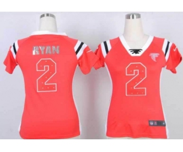 nike women nfl jerseys atlanta falcons #2 ryan red[fashion Rhinestone sequins]