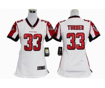 nike women nfl jerseys atlanta falcons #33 michael turner white[nike]