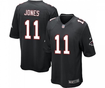 Youth Atlanta Falcons #11 Julio Jones Game Black Alternate Football Jersey