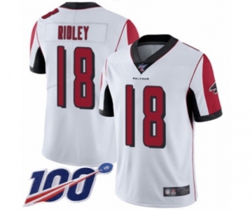 Youth Atlanta Falcons #18 Calvin Ridley White Vapor Untouchable Limited Player 100th Season Football Jersey