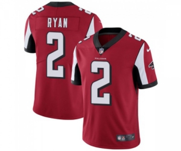 Youth Atlanta Falcons #2 Matt Ryan Red Team Color Vapor Untouchable Limited Player Football Jersey