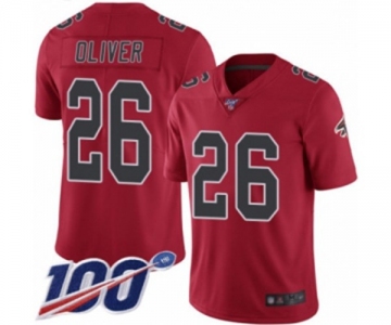 Youth Atlanta Falcons #26 Isaiah Oliver Limited Red Rush Vapor Untouchable 100th Season Football Jersey