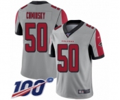 Youth Atlanta Falcons #50 John Cominsky Limited Silver Inverted Legend 100th Season Football Jersey