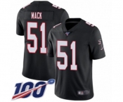 Youth Atlanta Falcons #51 Alex Mack Black Alternate Vapor Untouchable Limited Player 100th Season Football Jersey