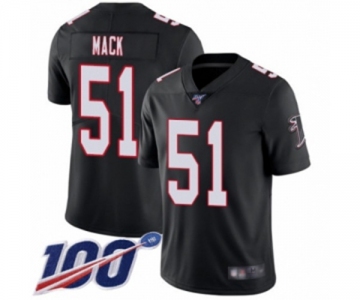 Youth Atlanta Falcons #51 Alex Mack Black Alternate Vapor Untouchable Limited Player 100th Season Football Jersey