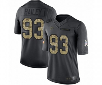 Youth Atlanta Falcons #93 Allen Bailey Limited Black 2016 Salute to Service Football Jersey