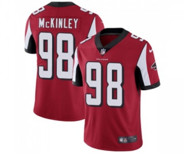 Youth Atlanta Falcons #98 Takkarist McKinley Red Team Color Vapor Untouchable Limited Player Football Jersey
