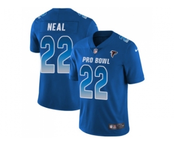 Youth Nike Atlanta Falcons #22 Keanu Neal Royal Stitched NFL Limited NFC 2018 Pro Bowl Jersey
