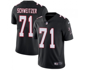 Youth Nike Atlanta Falcons #71 Wes Schweitzer Black Alternate Vapor Untouchable Limited Player NFL Jersey