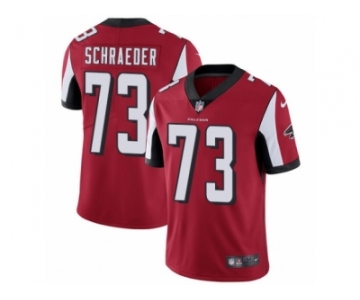 Youth Nike Atlanta Falcons #73 Ryan Schraeder Vapor Untouchable Limited Red Team Color NFL Jersey