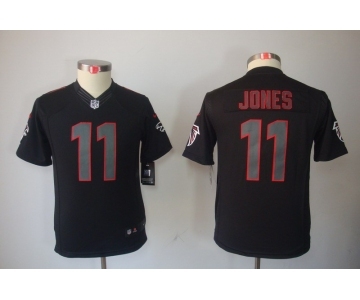 nike youth nfl jerseys atlanta falcons #11 jones black[nike impact limited]