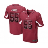 Men's Arizona Cardinals #55 Chandler Jones Elite Red Home Drift Fashion Football Jersey