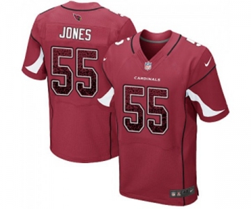 Men's Arizona Cardinals #55 Chandler Jones Elite Red Home Drift Fashion Football Jersey