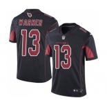 Men's Nike Arizona Cardinals #13 Kurt Warner Elite Black Rush Vapor Untouchable NFL Jersey