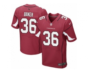 Men's Nike Arizona Cardinals #36 Budda Baker Elite Red Team Color NFL Jersey