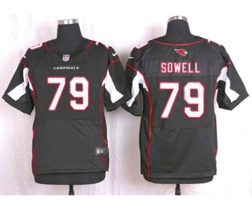 nike nfl jerseys arizona cardinals #79 sowell black[Elite]