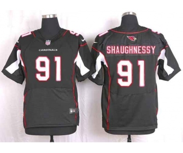 nike nfl jerseys arizona cardinals #91 shaughnessy black[Elite]