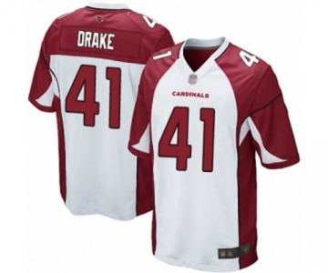 Men's Arizona Cardinals #41 Kenyan Drake Game White Football Jersey